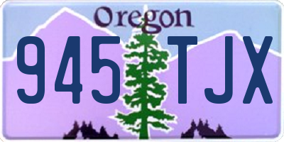 OR license plate 945TJX