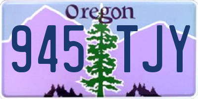 OR license plate 945TJY