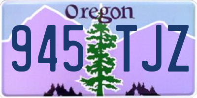 OR license plate 945TJZ