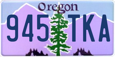 OR license plate 945TKA