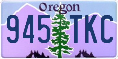 OR license plate 945TKC