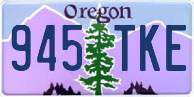 OR license plate 945TKE
