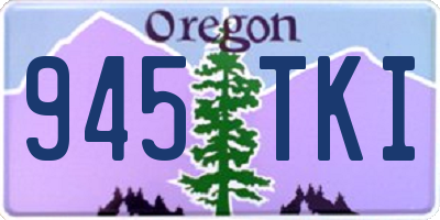 OR license plate 945TKI