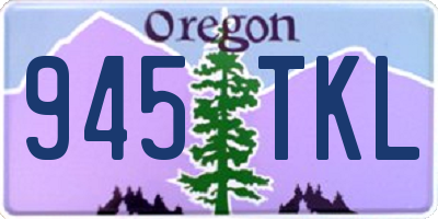 OR license plate 945TKL