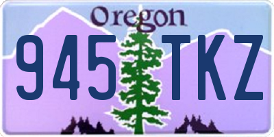 OR license plate 945TKZ