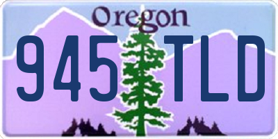 OR license plate 945TLD