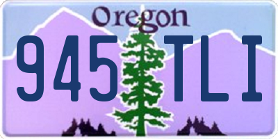 OR license plate 945TLI