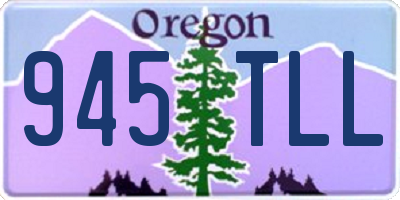 OR license plate 945TLL