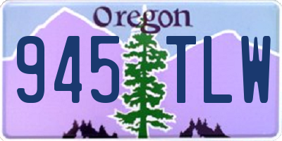 OR license plate 945TLW