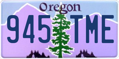 OR license plate 945TME