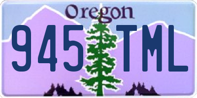 OR license plate 945TML