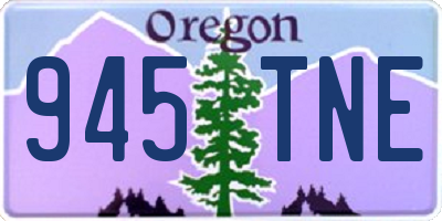 OR license plate 945TNE