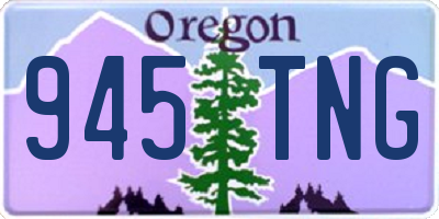 OR license plate 945TNG