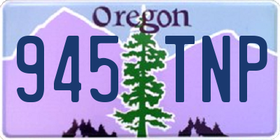 OR license plate 945TNP