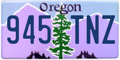 OR license plate 945TNZ