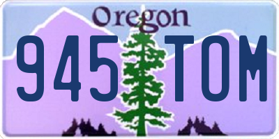 OR license plate 945TOM