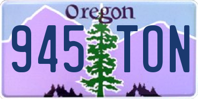OR license plate 945TON