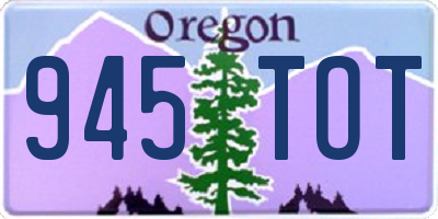 OR license plate 945TOT