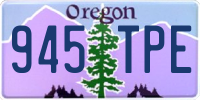 OR license plate 945TPE