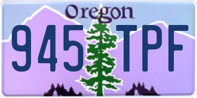 OR license plate 945TPF
