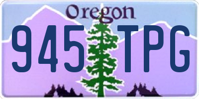 OR license plate 945TPG