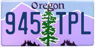 OR license plate 945TPL
