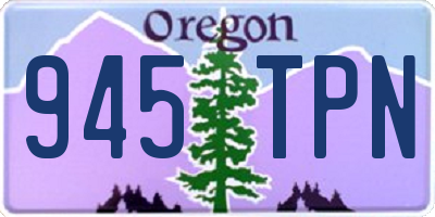 OR license plate 945TPN