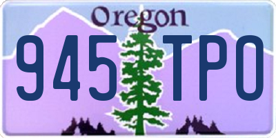 OR license plate 945TPO