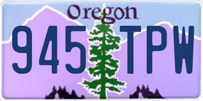 OR license plate 945TPW
