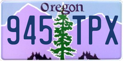 OR license plate 945TPX