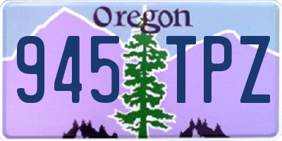 OR license plate 945TPZ