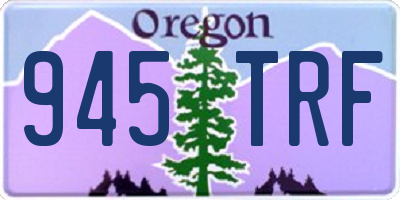 OR license plate 945TRF