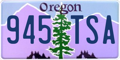 OR license plate 945TSA