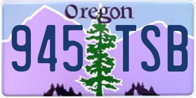 OR license plate 945TSB