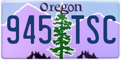 OR license plate 945TSC