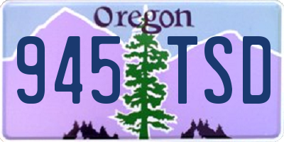 OR license plate 945TSD