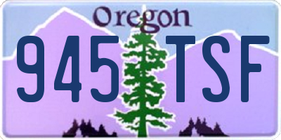 OR license plate 945TSF