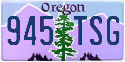 OR license plate 945TSG