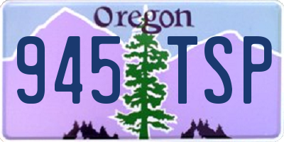 OR license plate 945TSP