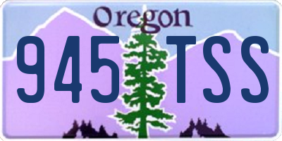 OR license plate 945TSS