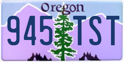 OR license plate 945TST