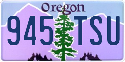 OR license plate 945TSU