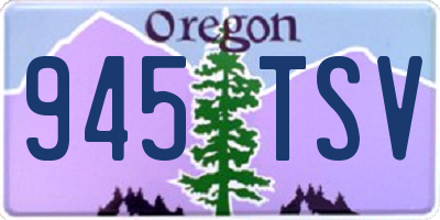 OR license plate 945TSV