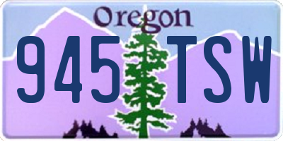 OR license plate 945TSW