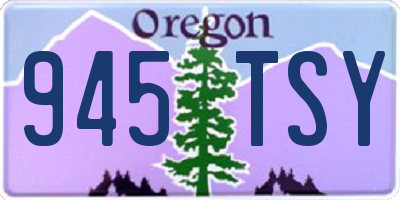 OR license plate 945TSY