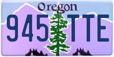 OR license plate 945TTE