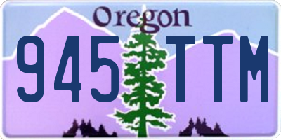 OR license plate 945TTM