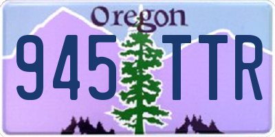 OR license plate 945TTR