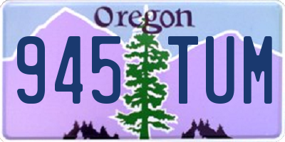 OR license plate 945TUM