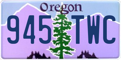 OR license plate 945TWC